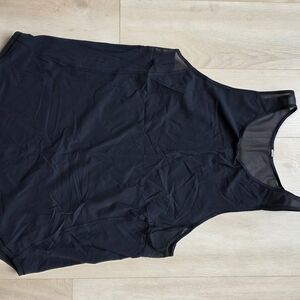 Black Sleeveless Mesh Top